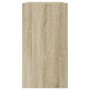 Schuhregal aus Sonoma-Eichenholzwerkstoff, 80 x 34 x 63 cm von , Schuhregale und Schuhorganisatoren - Ref: Foro24-839961, Pre...