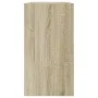 Zapatero de madera de ingeniería roble Sonoma 80x34x63 cm de , Zapateros y organizadores de calzado - Ref: Foro24-839961, Pre...