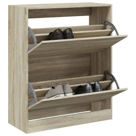 Sonoma Oak Engineered Wood Shoe Rack 80x34x96.5 cm by , Shoe racks and shoe organizers - Ref: Foro24-839968, Price: 101,36 €,...