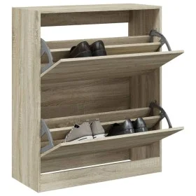 Sonoma Oak Engineered Wood Shoe Rack 80x34x96.5 cm by , Shoe racks and shoe organizers - Ref: Foro24-839968, Price: 99,46 €, ...