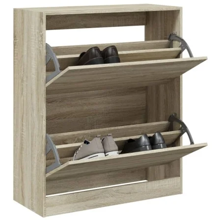 Sonoma Oak Engineered Wood Shoe Rack 80x34x96.5 cm by , Shoe racks and shoe organizers - Ref: Foro24-839968, Price: 99,46 €, ...
