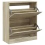 Sonoma Oak Engineered Wood Shoe Rack 80x34x96.5 cm by , Shoe racks and shoe organizers - Ref: Foro24-839968, Price: 99,46 €, ...