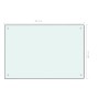 Kitchen splash protection white tempered glass 90x60 cm by vidaXL, Kitchen tools and utensils - Ref: Foro24-249459, Price: 71...