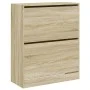 Sonoma Oak Engineered Wood Shoe Rack 80x34x96.5 cm by , Shoe racks and shoe organizers - Ref: Foro24-839968, Price: 99,46 €, ...