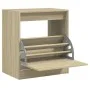 Sonoma Oak Engineered Wood Shoe Rack 60x42x69 cm by , Shoe racks and shoe organizers - Ref: Foro24-839982, Price: 49,91 €, Di...
