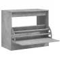 Concrete gray engineered wood shoe rack 80x42x69 cm by , Shoe racks and shoe organizers - Ref: Foro24-840004, Price: 66,59 €,...