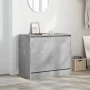 Concrete gray engineered wood shoe rack 80x42x69 cm by , Shoe racks and shoe organizers - Ref: Foro24-840004, Price: 66,59 €,...