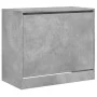 Concrete gray engineered wood shoe rack 80x42x69 cm by , Shoe racks and shoe organizers - Ref: Foro24-840004, Price: 66,59 €,...