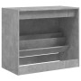 Concrete gray engineered wood shoe rack 80x42x69 cm by , Shoe racks and shoe organizers - Ref: Foro24-840004, Price: 67,37 €,...