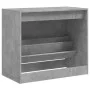 Concrete gray engineered wood shoe rack 80x42x69 cm by , Shoe racks and shoe organizers - Ref: Foro24-840004, Price: 66,59 €,...