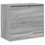 Sonoma gray engineered wood shoe rack 80x42x69 cm by , Shoe racks and shoe organizers - Ref: Foro24-840006, Price: 67,48 €, D...