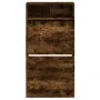Smoked oak engineered wood shoe rack 60x34x116 cm by , Shoe racks and shoe organizers - Ref: Foro24-840019, Price: 95,48 €, D...
