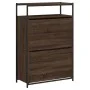 Zapatero de madera de ingeniería roble marrón 75x34x112 cm de , Zapateros y organizadores de calzado - Ref: Foro24-840038, Pr...