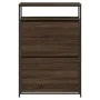 Zapatero de madera de ingeniería roble marrón 75x34x112 cm de , Zapateros y organizadores de calzado - Ref: Foro24-840038, Pr...