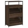 Zapatero de madera de ingeniería roble marrón 75x34x112 cm de , Zapateros y organizadores de calzado - Ref: Foro24-840038, Pr...