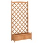 Planter with solid brown spruce wood trellis by , Pots and planters - Ref: Foro24-365491, Price: 157,00 €, Discount: %
