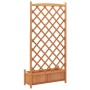 Planter with solid brown spruce wood trellis by , Pots and planters - Ref: Foro24-365491, Price: 157,00 €, Discount: %