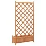 Planter with solid brown spruce wood trellis by , Pots and planters - Ref: Foro24-365491, Price: 160,77 €, Discount: %