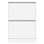 White engineered wood shoe rack 60x21x87.5 cm by , Shoe racks and shoe organizers - Ref: Foro24-839889, Price: 84,98 €, Disco...