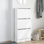 Weißes Holzwerkstoff Zapatero 60x21x125,5 cm von , Schuhregale und Schuhorganisatoren - Ref: Foro24-839896, Preis: 97,08 €, R...