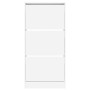 White engineered wood shoe rack 60x21x125.5 cm by , Shoe racks and shoe organizers - Ref: Foro24-839896, Price: 97,08 €, Disc...