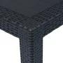 Gray rattan look plastic garden table 220x90x72 cm by vidaXL, Garden tables - Ref: Foro24-45608, Price: 193,65 €, Discount: %