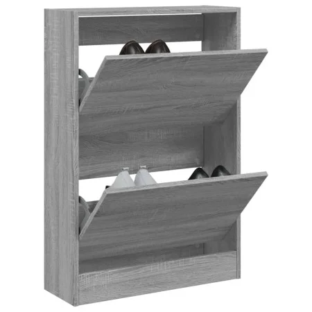 Engineered wood gray Sonoma shoerack 60x21x87.5 cm by , Shoe racks and shoe organizers - Ref: Foro24-839894, Price: 66,24 €, ...