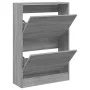 Engineered wood gray Sonoma shoerack 60x21x87.5 cm by , Shoe racks and shoe organizers - Ref: Foro24-839894, Price: 66,24 €, ...