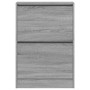 Engineered wood gray Sonoma shoerack 60x21x87.5 cm by , Shoe racks and shoe organizers - Ref: Foro24-839894, Price: 67,55 €, ...