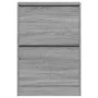 Engineered wood gray Sonoma shoerack 60x21x87.5 cm by , Shoe racks and shoe organizers - Ref: Foro24-839894, Price: 66,24 €, ...