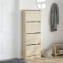 Engineered wood oak Sonoma shoerack 60x21x163.5 cm by , Shoe racks and shoe organizers - Ref: Foro24-839905, Price: 110,26 €,...
