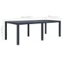 Gray rattan look plastic garden table 220x90x72 cm by vidaXL, Garden tables - Ref: Foro24-45608, Price: 193,65 €, Discount: %
