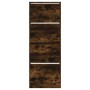Zapatero de madera de ingeniería roble ahumado 60x21x163,5 cm by , Shoe racks and shoe organizers - Ref: Foro24-839907, Price...