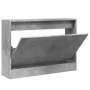 Engineered wood shoe cabinet in concrete gray, 80x21x57 cm by , Shoe racks and shoe organizers - Ref: Foro24-839913, Price: 5...