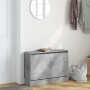 Engineered wood shoe cabinet in concrete gray, 80x21x57 cm by , Shoe racks and shoe organizers - Ref: Foro24-839913, Price: 5...