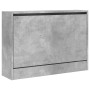 Engineered wood shoe cabinet in concrete gray, 80x21x57 cm by , Shoe racks and shoe organizers - Ref: Foro24-839913, Price: 5...