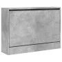 Engineered wood shoe cabinet in concrete gray, 80x21x57 cm by , Shoe racks and shoe organizers - Ref: Foro24-839913, Price: 5...