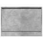 Engineered wood shoe cabinet in concrete gray, 80x21x57 cm by , Shoe racks and shoe organizers - Ref: Foro24-839913, Price: 5...
