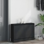 Engineered wood black shoerack 80x21x57 cm by , Shoe racks and shoe organizers - Ref: Foro24-839911, Price: 70,06 €, Discount: %