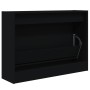 Zapatero de madera de ingeniería negro 80x21x57 cm de , Zapateros y organizadores de calzado - Ref: Foro24-839911, Precio: 69...