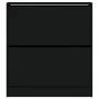 Schwarzes Schuhregal aus Holzwerkstoff, 80 x 21 x 87,5 cm von , Schuhregale und Schuhorganisatoren - Ref: Foro24-839918, Prei...
