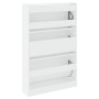 Weißes Holzwerkstoff Zapatero 80x21x125,5 cm von , Schuhregale und Schuhorganisatoren - Ref: Foro24-839924, Preis: 128,34 €, ...
