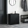 Engineered wood black shoerack 60x34x63.5 cm by , Shoe racks and shoe organizers - Ref: Foro24-839939, Price: 52,15 €, Discou...