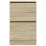 Engineered wood shoe rack in Sonoma oak, 60x34x96.5 cm by , Shoe racks and shoe organizers - Ref: Foro24-839947, Price: 76,56...