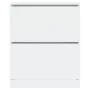 White engineered wood shoe rack 80x34x96.5 cm by , Shoe racks and shoe organizers - Ref: Foro24-839966, Price: 101,04 €, Disc...