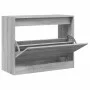 Engineered wood gray Sonoma shoerack 80x34x63 cm by , Shoe racks and shoe organizers - Ref: Foro24-839964, Price: 71,81 €, Di...