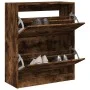Engineered wood smoked oak shoemaker 80x34x96.5 cm by , Shoe racks and shoe organizers - Ref: Foro24-839970, Price: 100,56 €,...