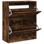 Engineered wood smoked oak shoemaker 80x34x96.5 cm by , Shoe racks and shoe organizers - Ref: Foro24-839970, Price: 100,56 €,...