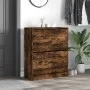 Engineered wood smoked oak shoemaker 80x34x96.5 cm by , Shoe racks and shoe organizers - Ref: Foro24-839970, Price: 100,56 €,...