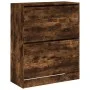 Engineered wood smoked oak shoemaker 80x34x96.5 cm by , Shoe racks and shoe organizers - Ref: Foro24-839970, Price: 100,56 €,...